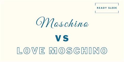 love moschino vs mochino.